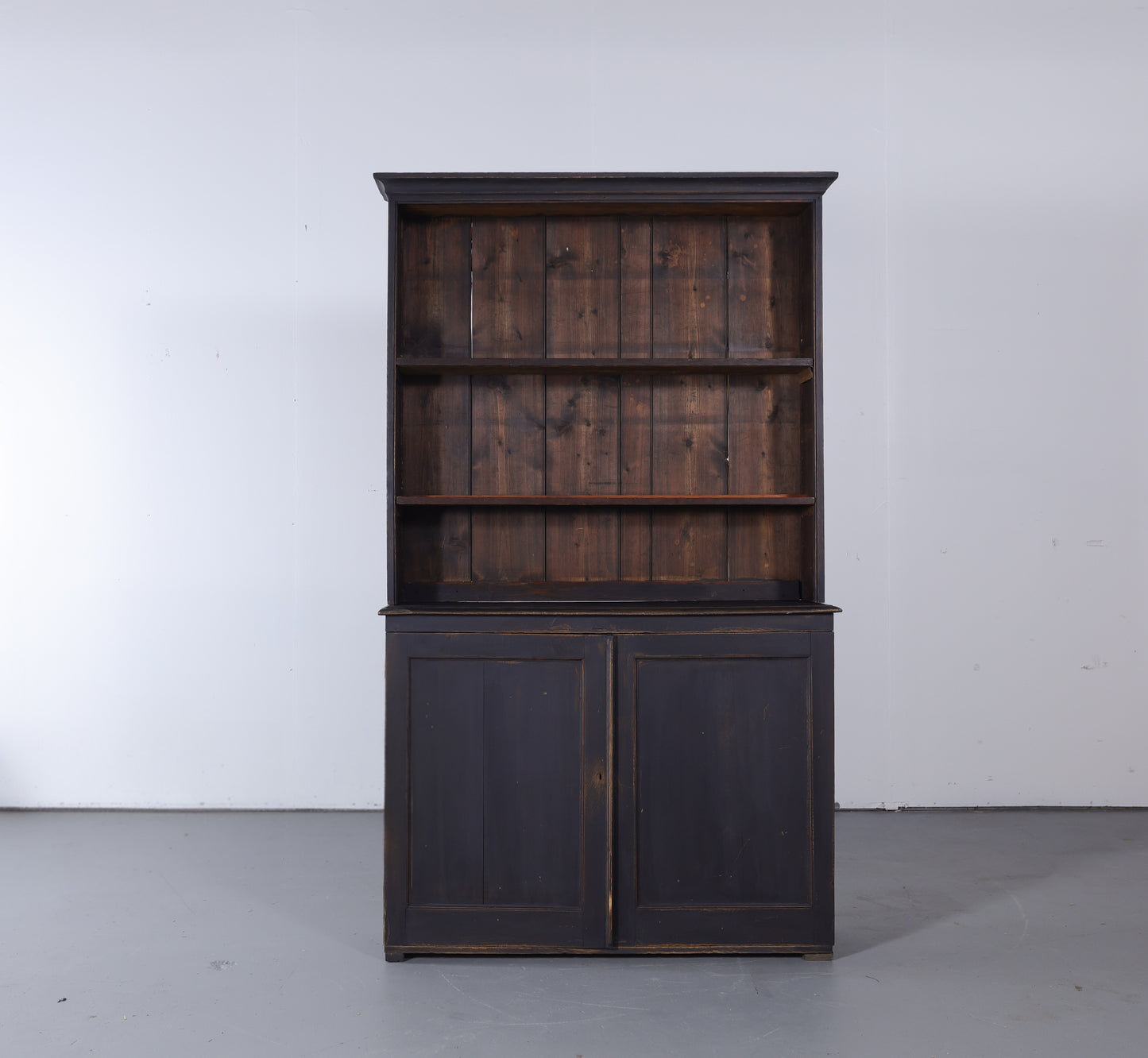 Antique English Painted Bookcase - Circa 1880