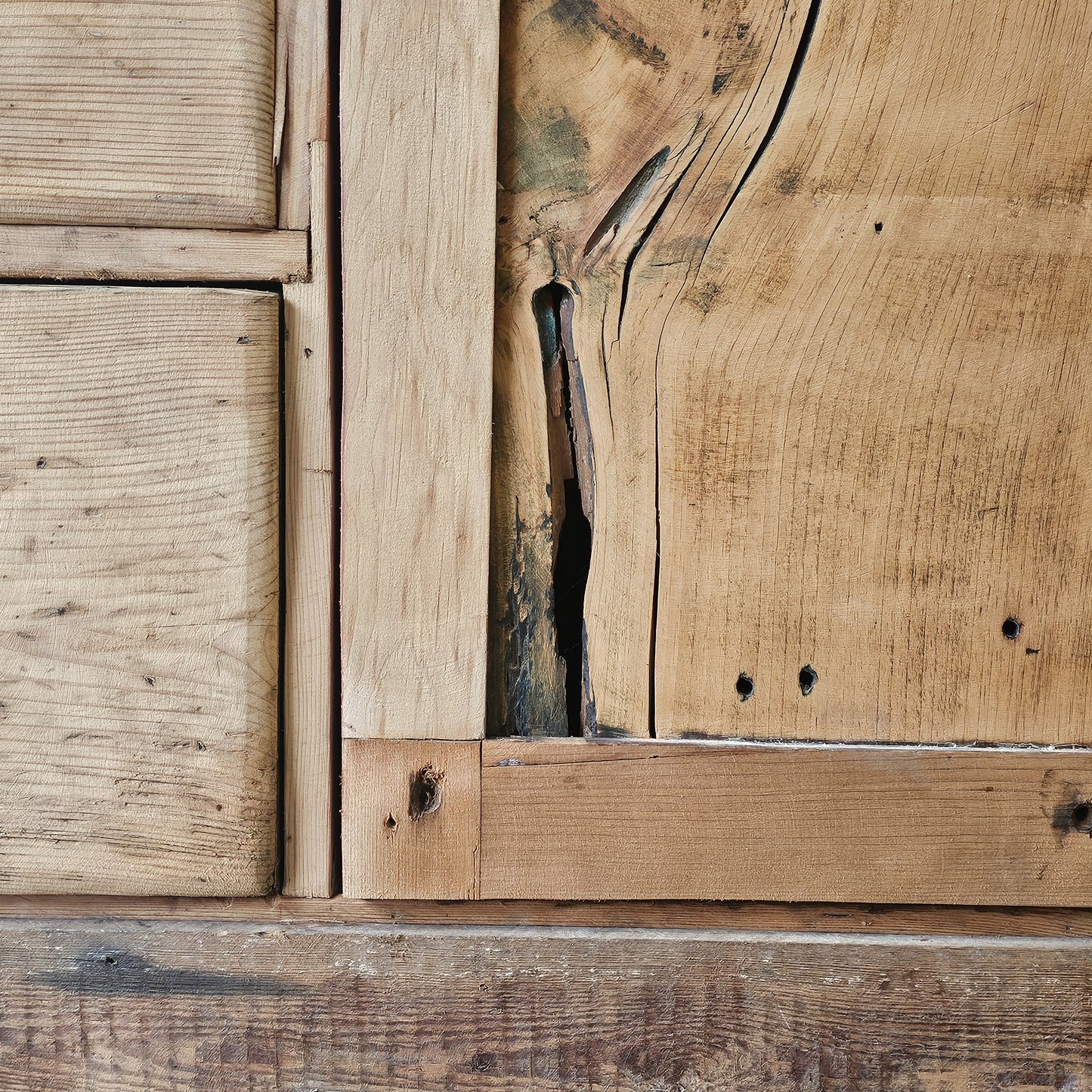 Antique English Pine Sideboard - Circa 1880