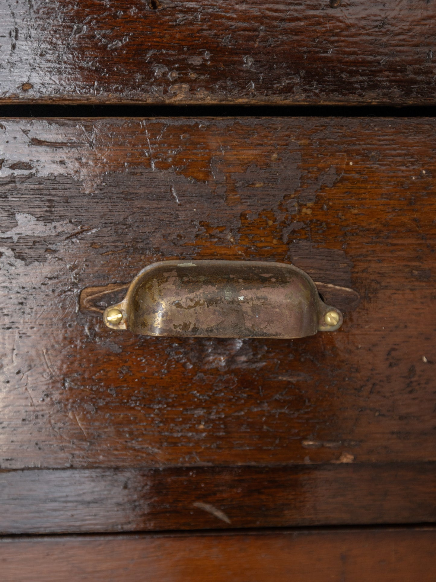 Large Antique Oak Shop Counter Cabinet - Circa Early 20th Century