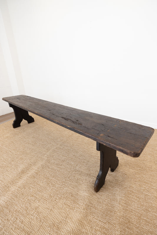 Antique Oak Bench - Circa 1910