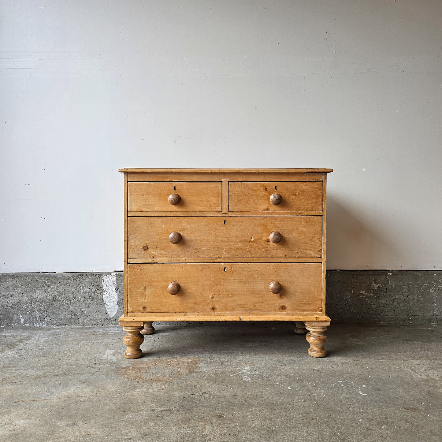 Petite Antique Pine Chest of Drawer/Nightstand - Circa 1860