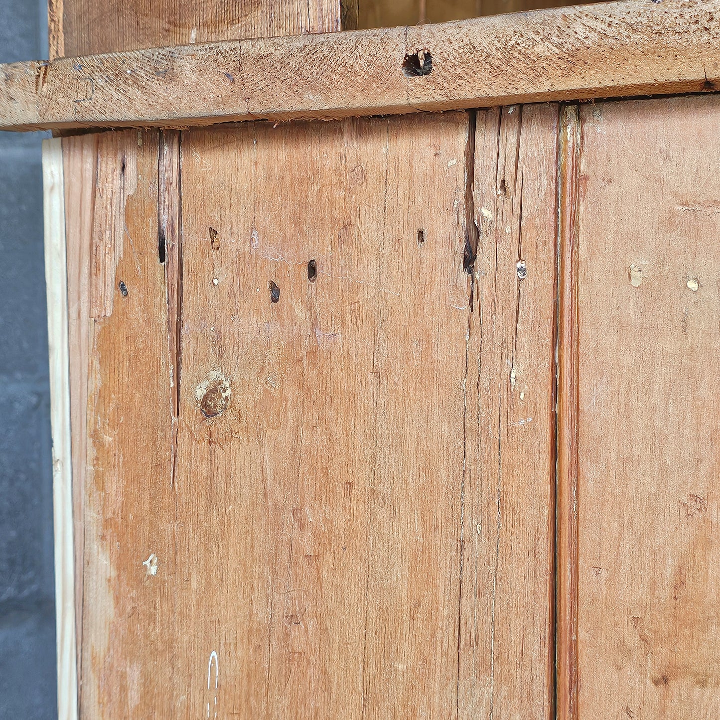 Antique English Pine Kitchen Hutch or Dresser - Circa 1890