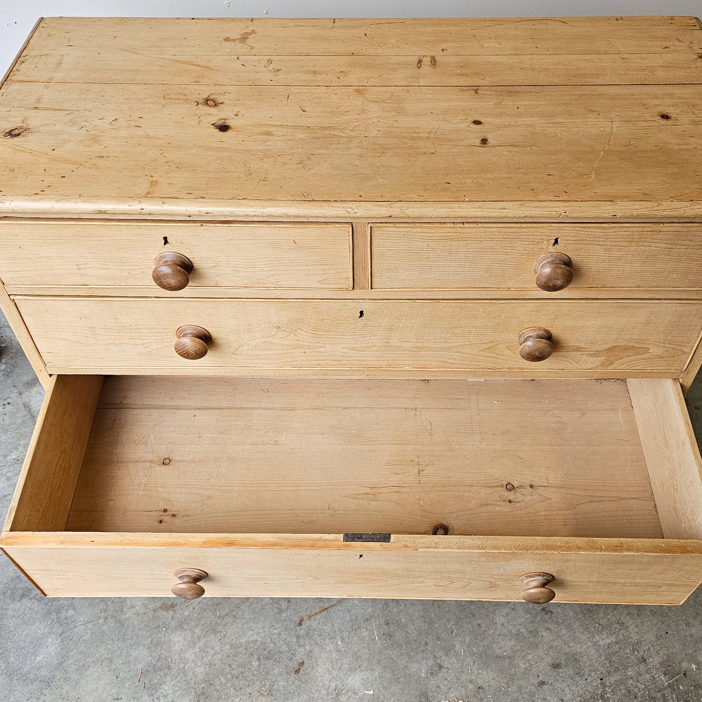 Antique English Pine Dresser - Circa 1870