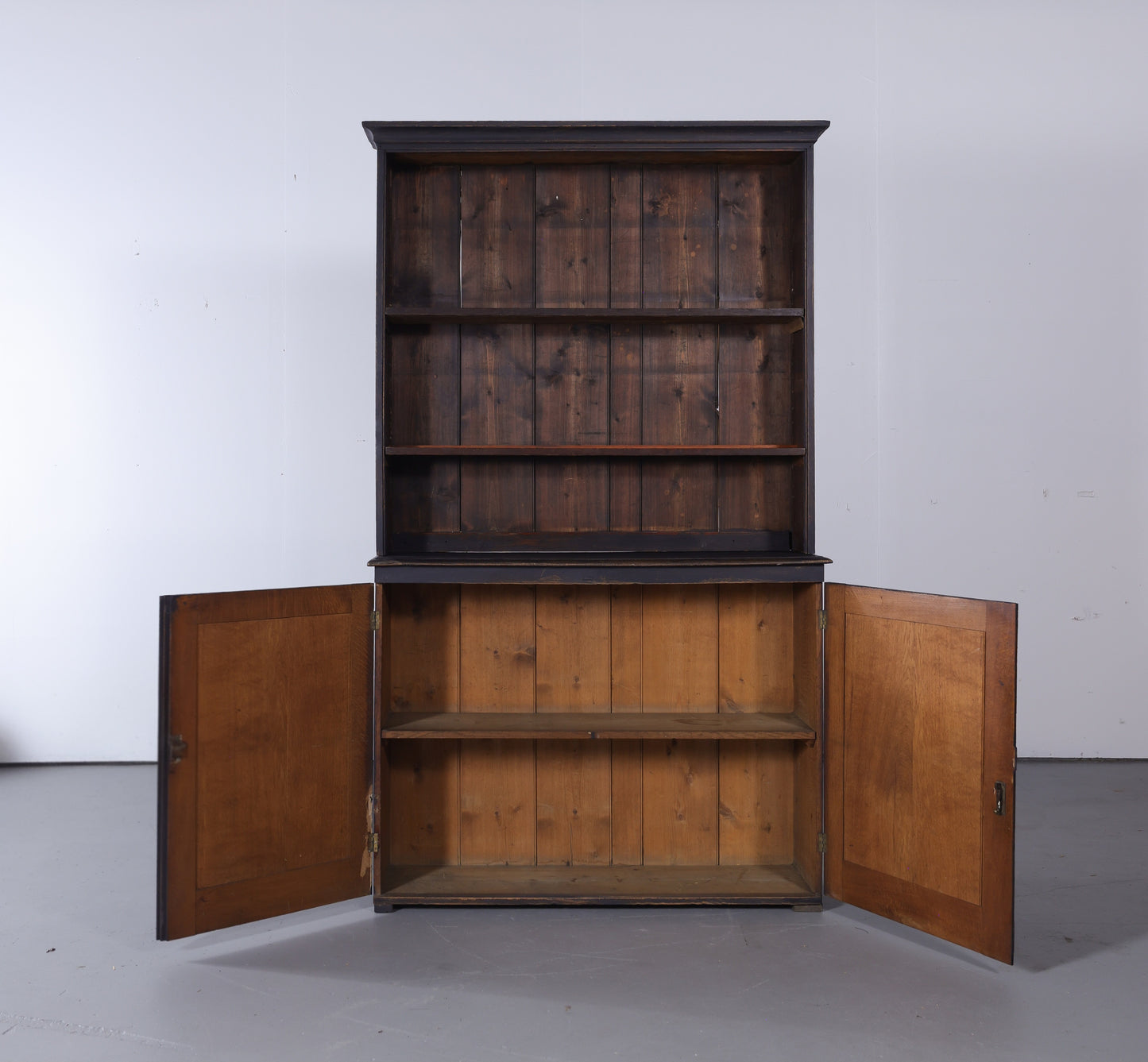 Antique English Painted Bookcase - Circa 1880