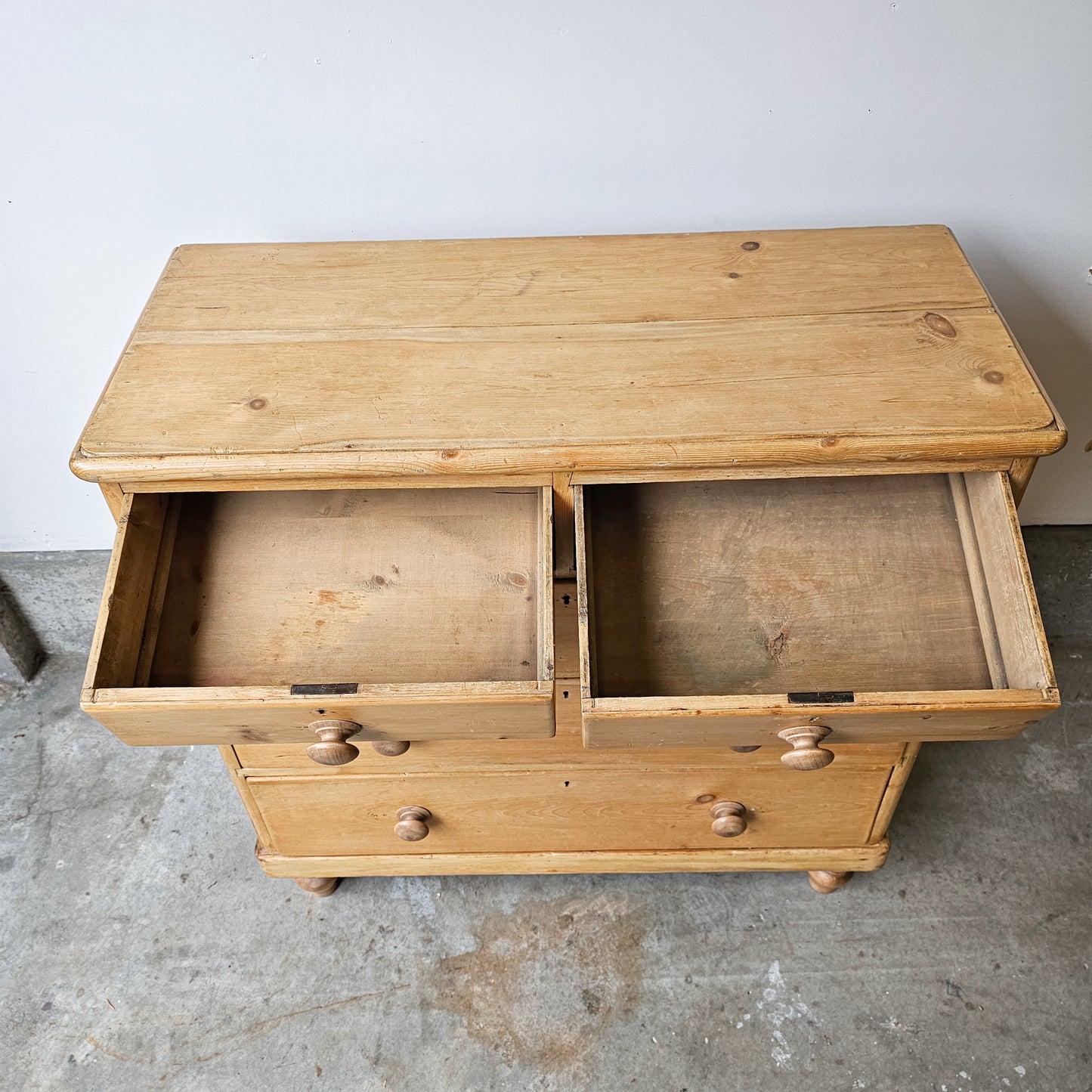 Antique English Pine Dresser - Circa 1880