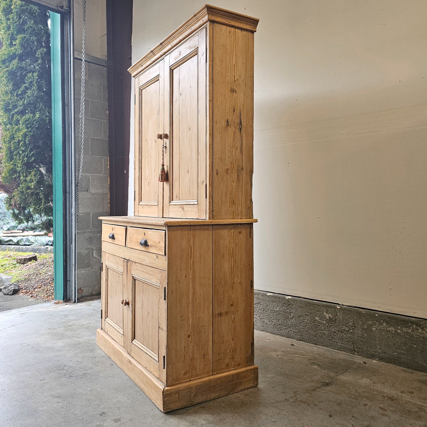 Antique English Pine Cupboard - Circa 1870