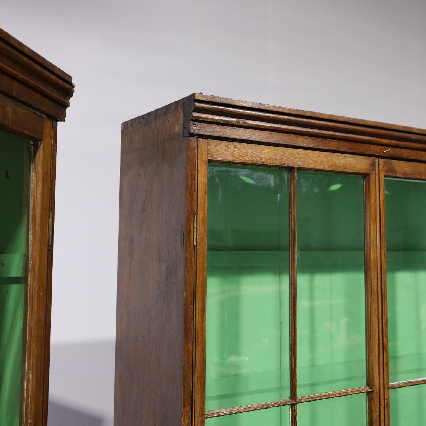 Matching Pair of Antique Glazed Display Cabinets | Circa 1860
