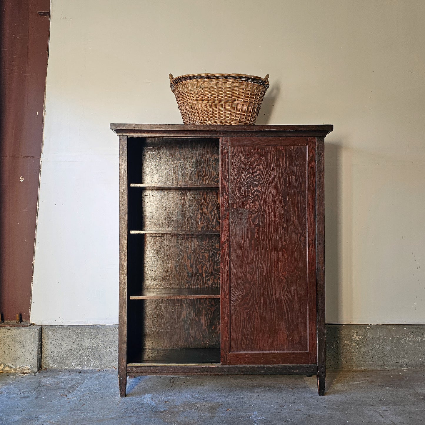 Antique Sliding Door Bookcase / Cabinet - Circa early 1900's