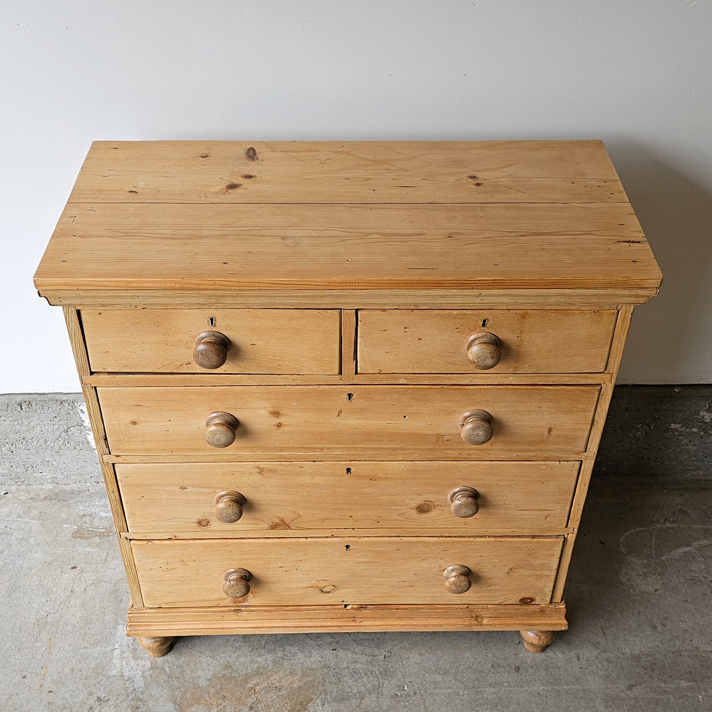 Antique English Pine Dresser - Circa 1870