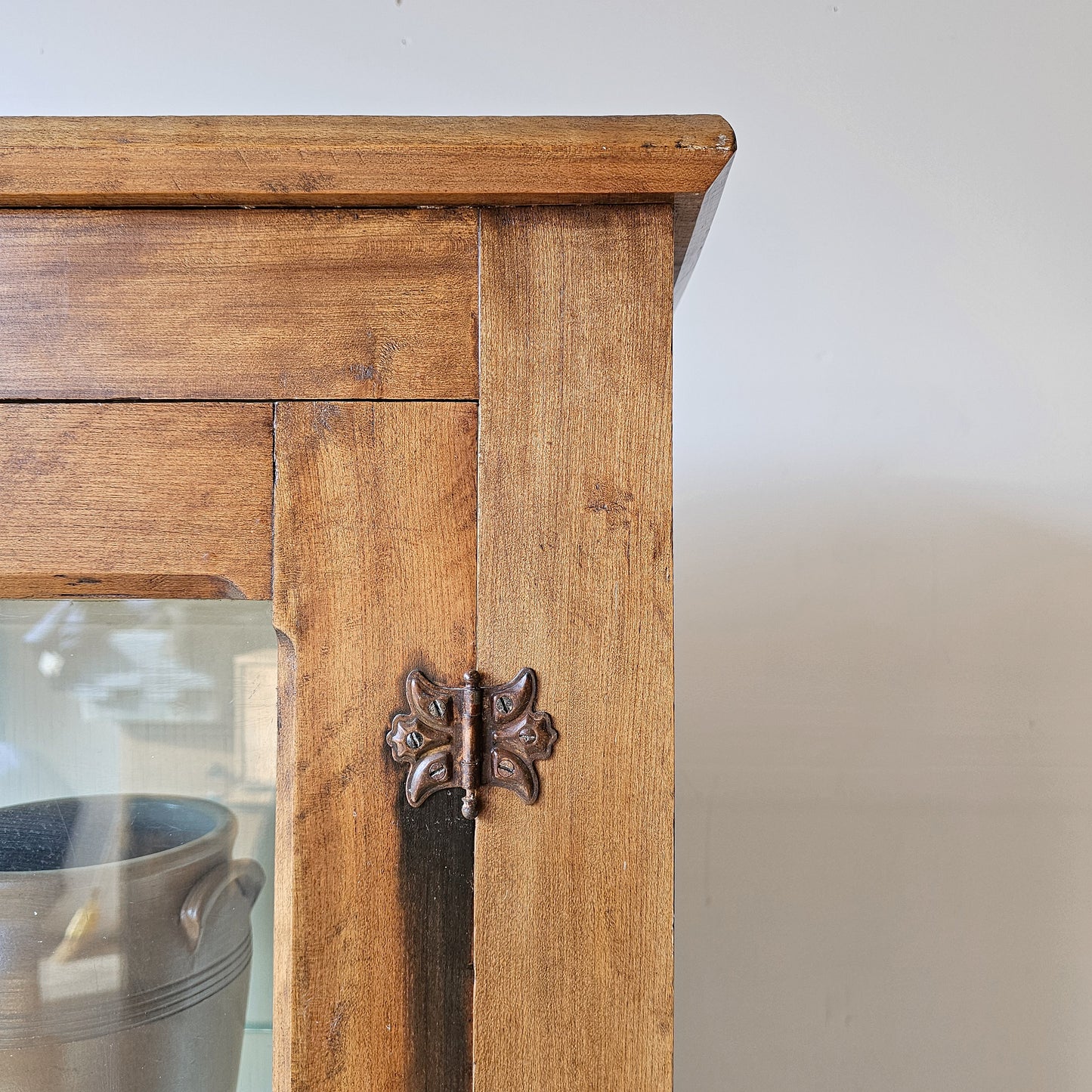 Antique Glass Door Display Cabinet | Early 20th Century
