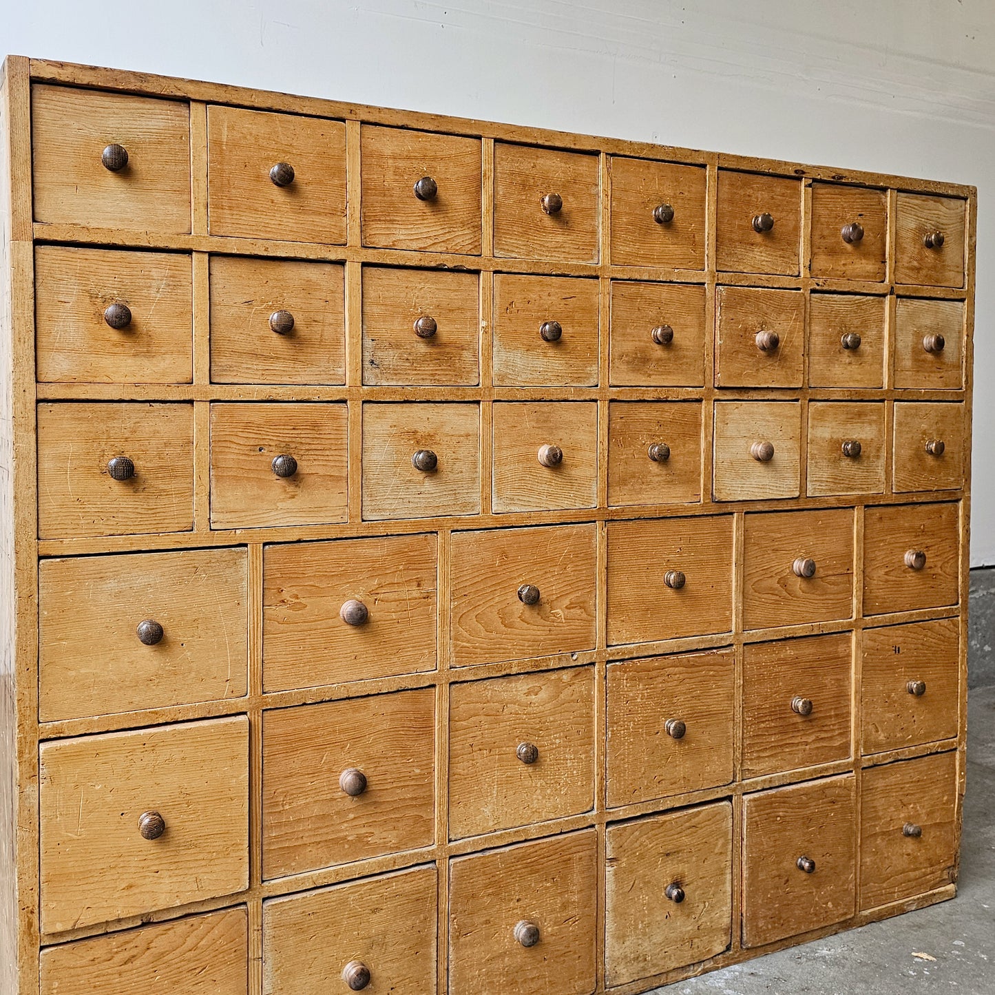Antique English Pine Apothecary Cabinet - 1870