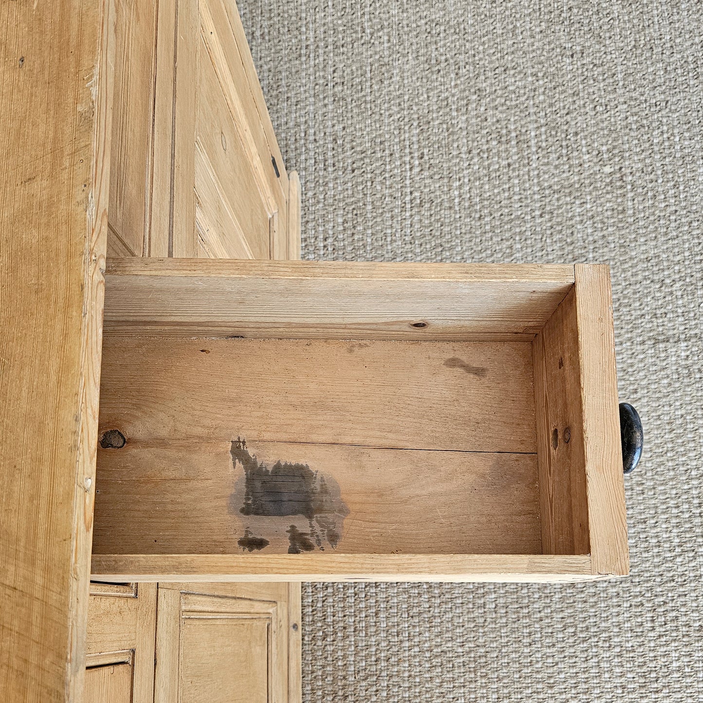 Antique English Pine Housekeeper's Cupboard - Circa 1880