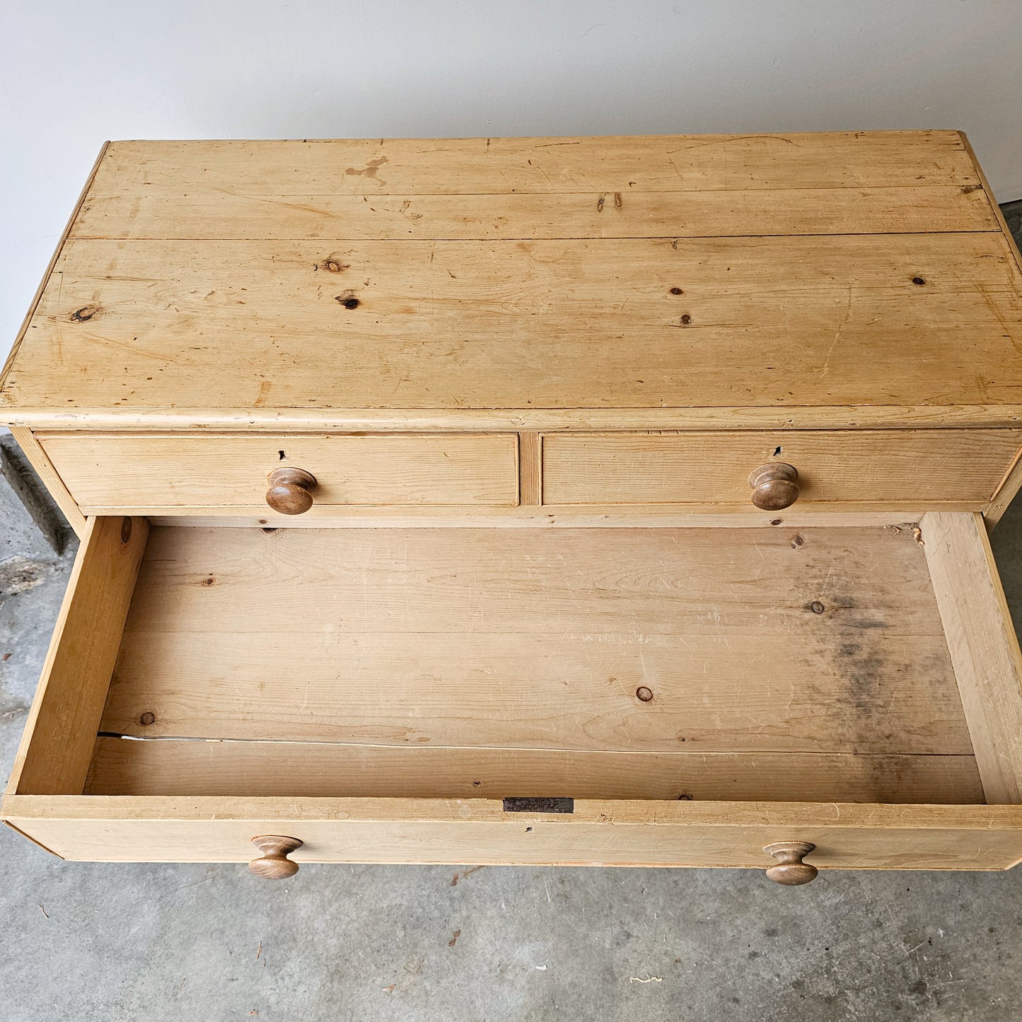 Antique English Pine Dresser - Circa 1870