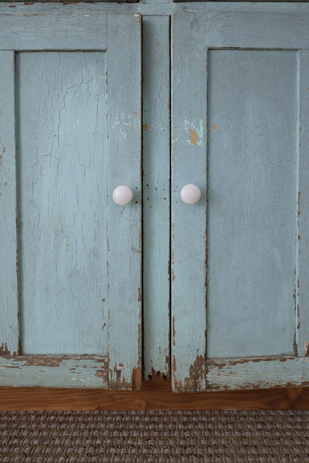 Primitive Painted Farm Cabinet
