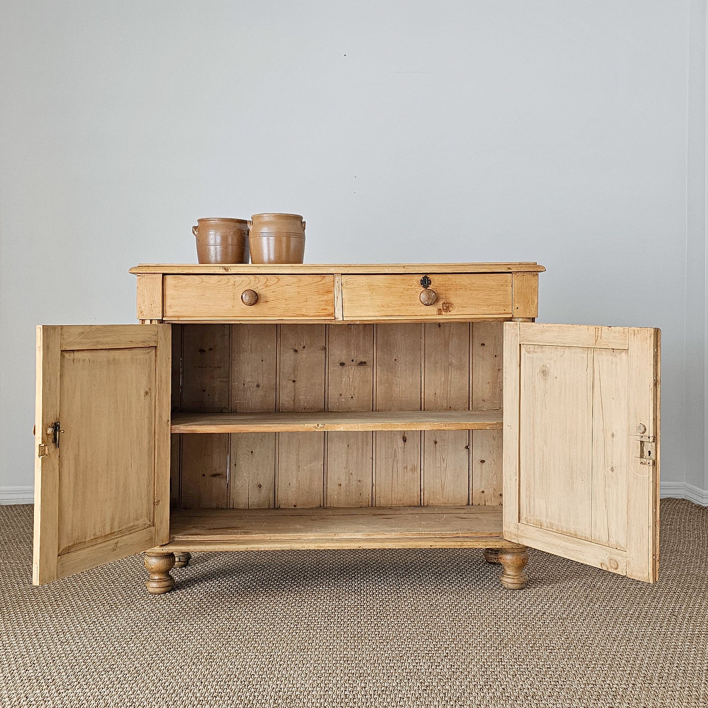 Antique English Pine Cupboard | Circa 1880