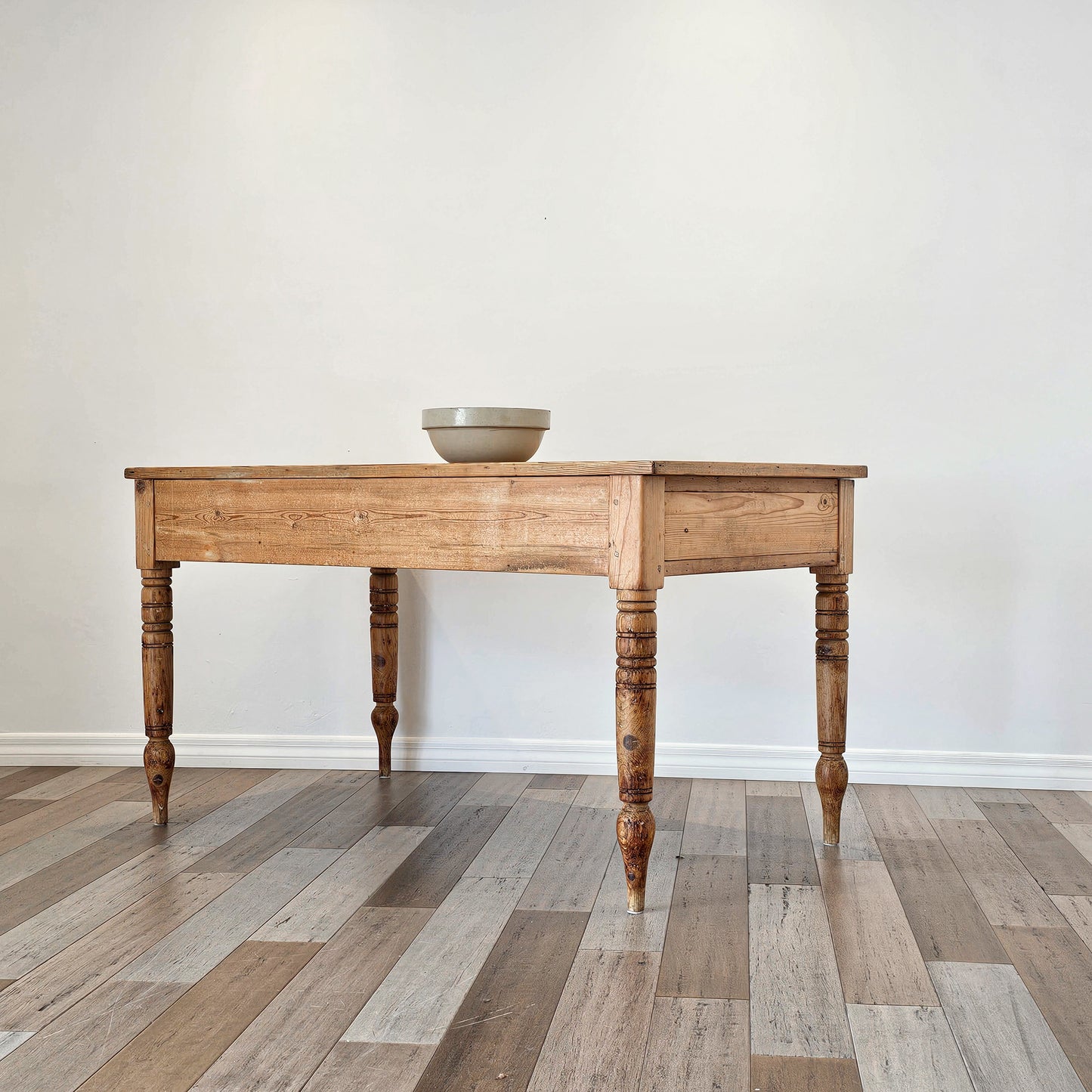 Antique English Pine Farm Table - Circa 1880