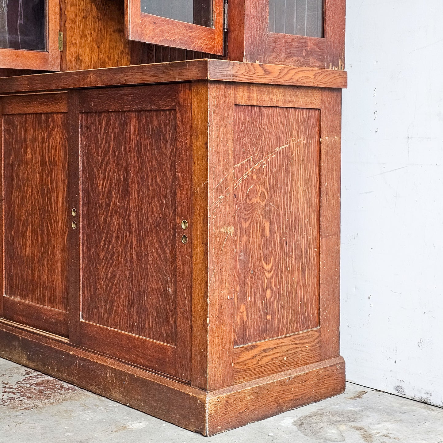 Stately Antique general store display cabinet