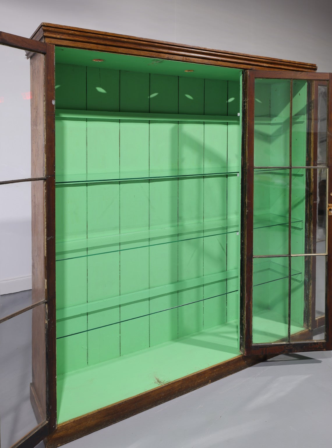 Matching Pair of Antique Glazed Display Cabinets | Circa 1860