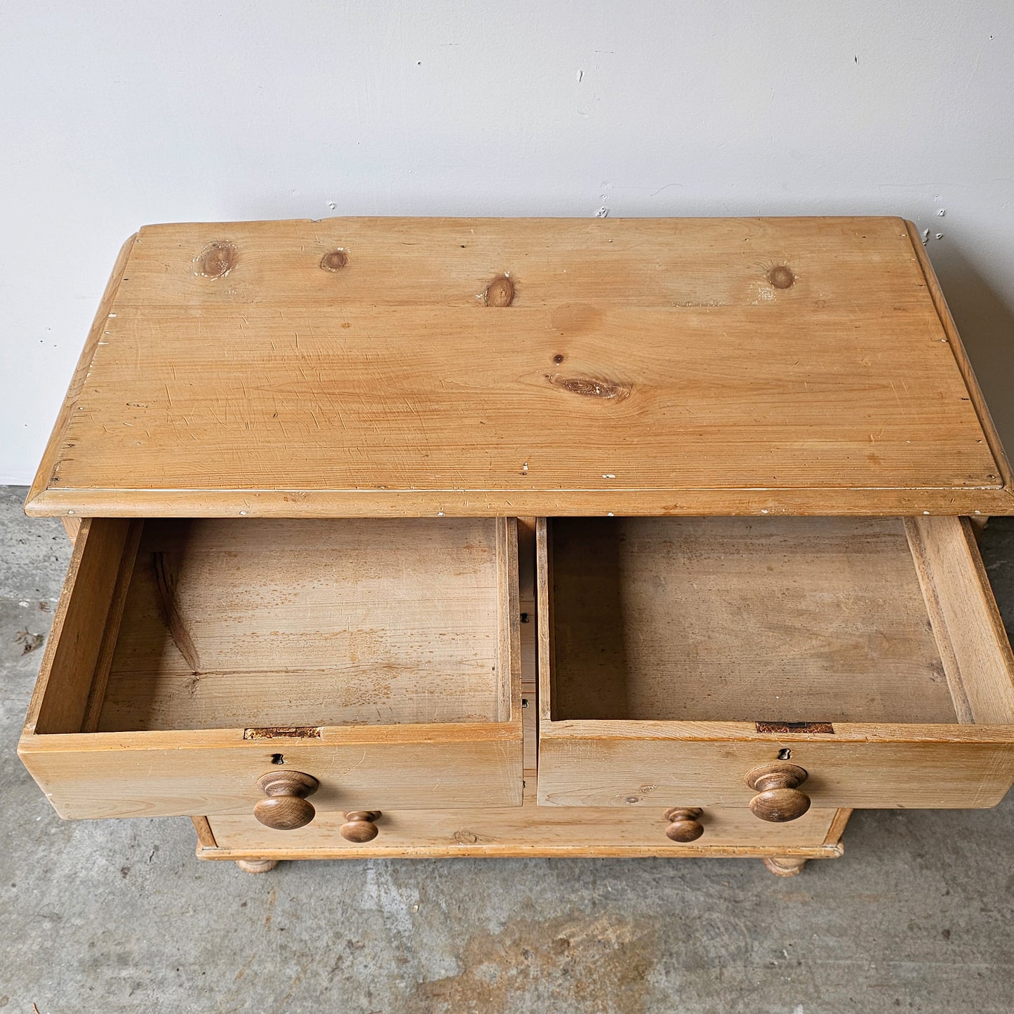 Antique English Pine Dresser- Circa 1870