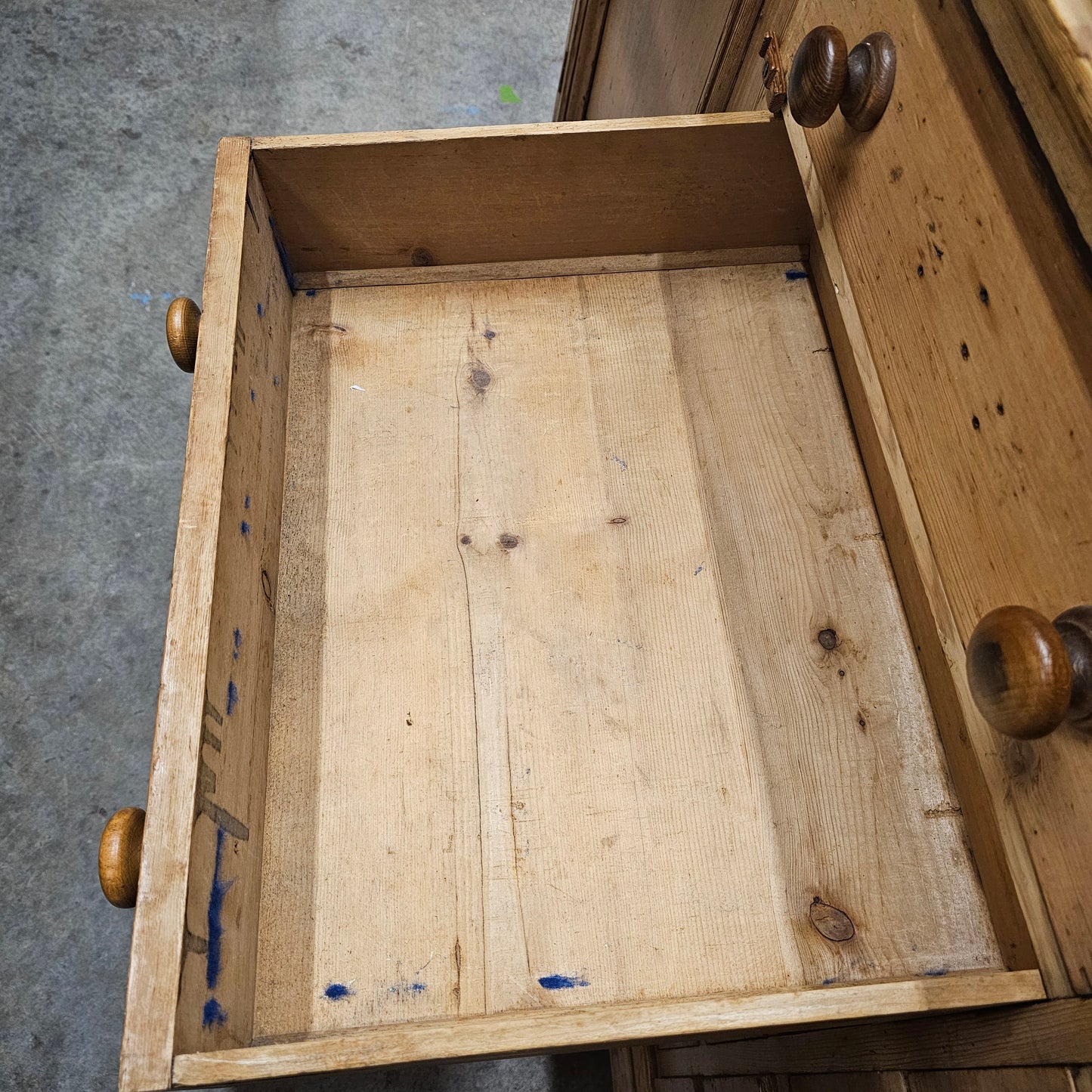 Monumental Antique English Pine Haberdashery - Circa 1880