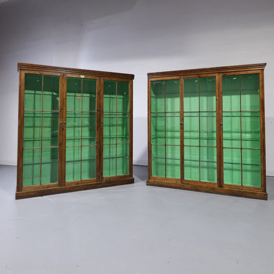 Matching Pair of Antique Glazed Display Cabinets | Circa 1860