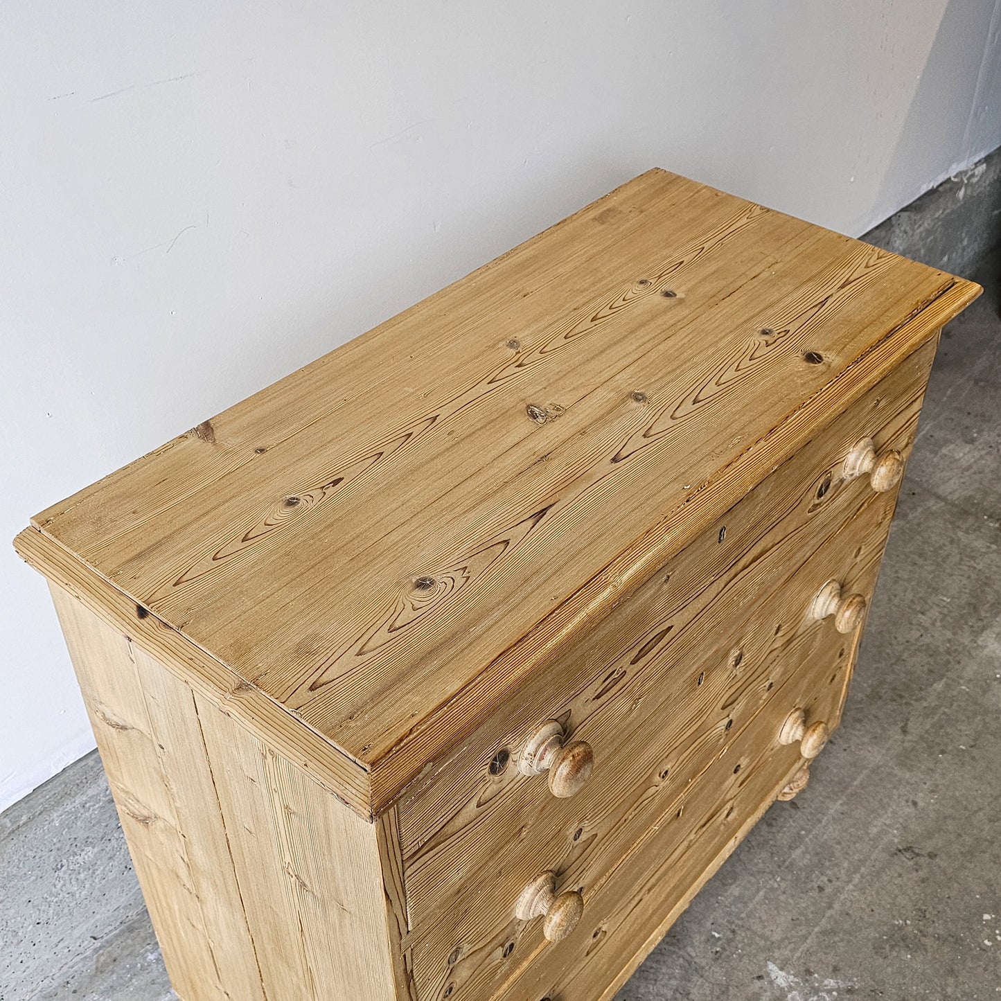 Petite Antique English Pine Dresser/Nightstand - Circa 1870