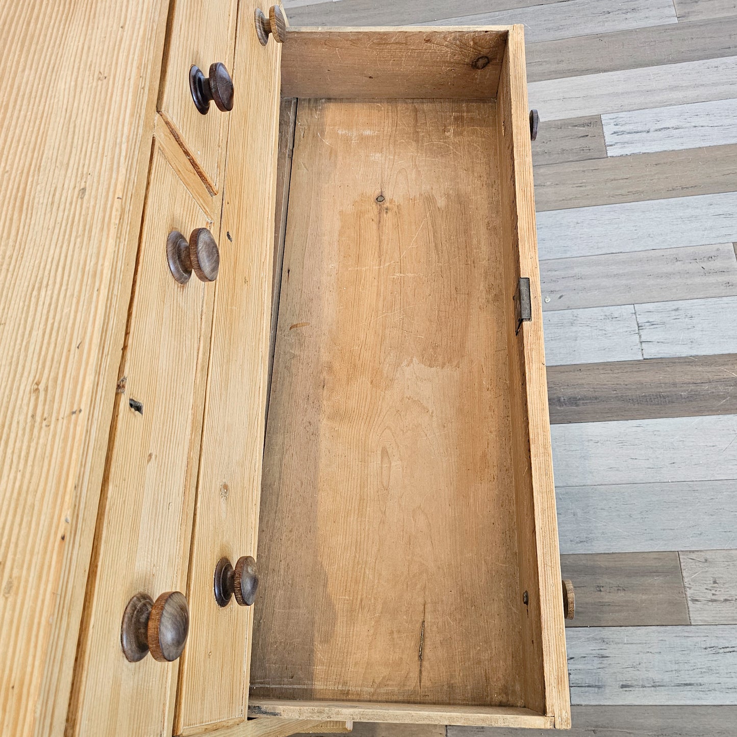 Antique Pine Chest of Drawers / Dresser - Circa 1870