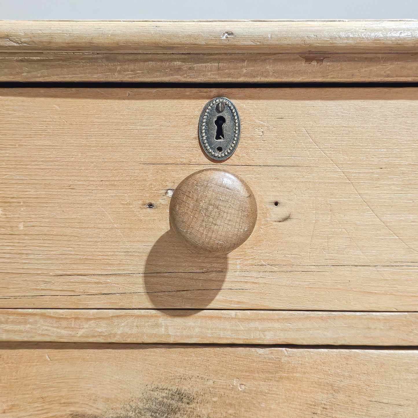Antique English Pine Chest of Drawers (Dresser) - Circa 1880