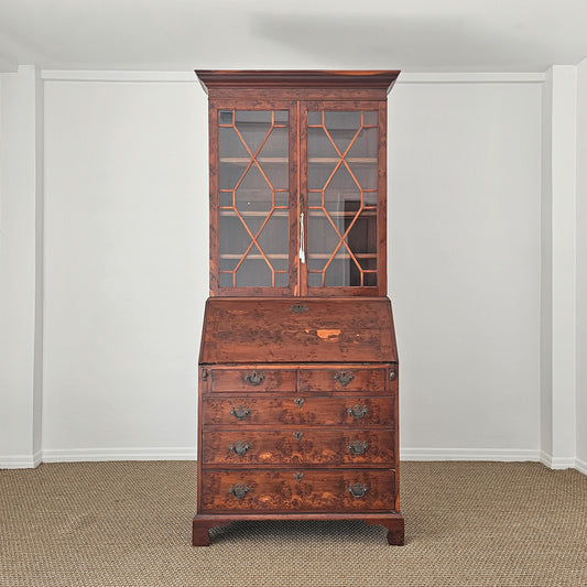Antique English Secretary Bookcase | Georgian Revival | Circa 1900–1930
