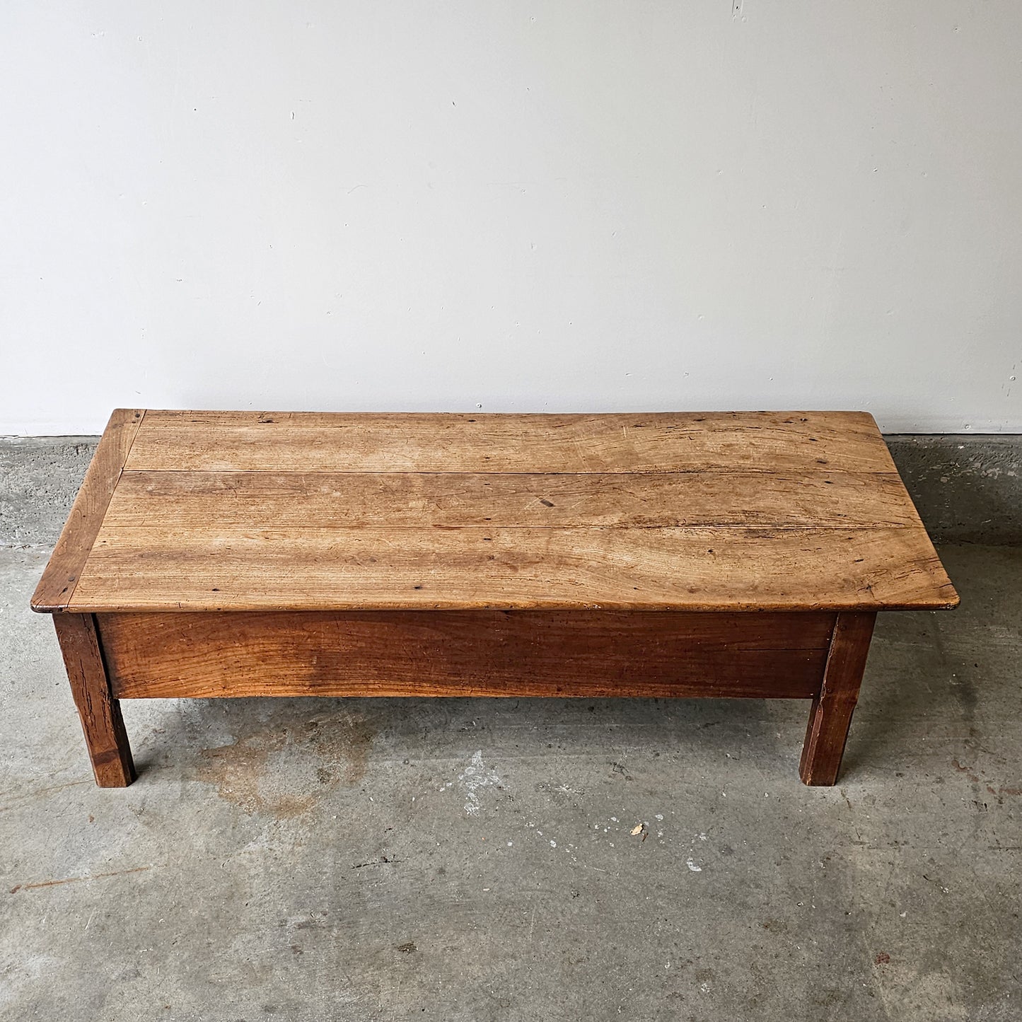 Antique French Chestnut Coffee Table - Circa 1890