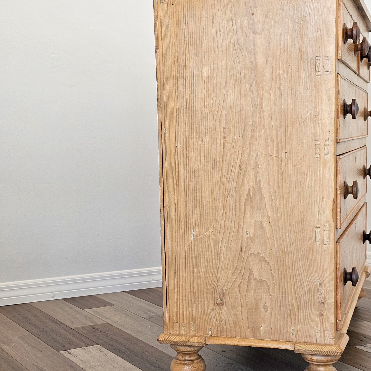 Antique Pine Chest of Drawers / Dresser - Circa 1870