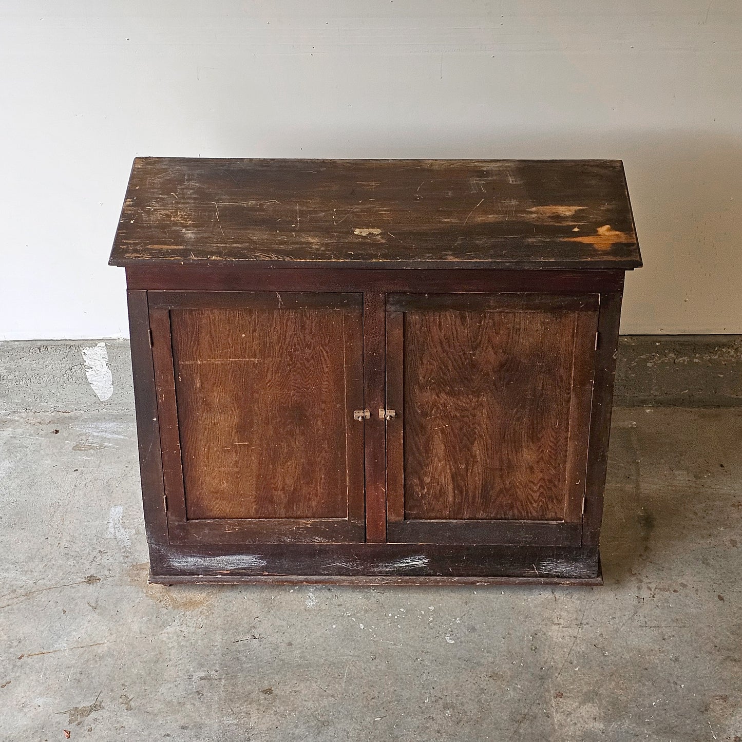Antique Fir Cabinet on wheels