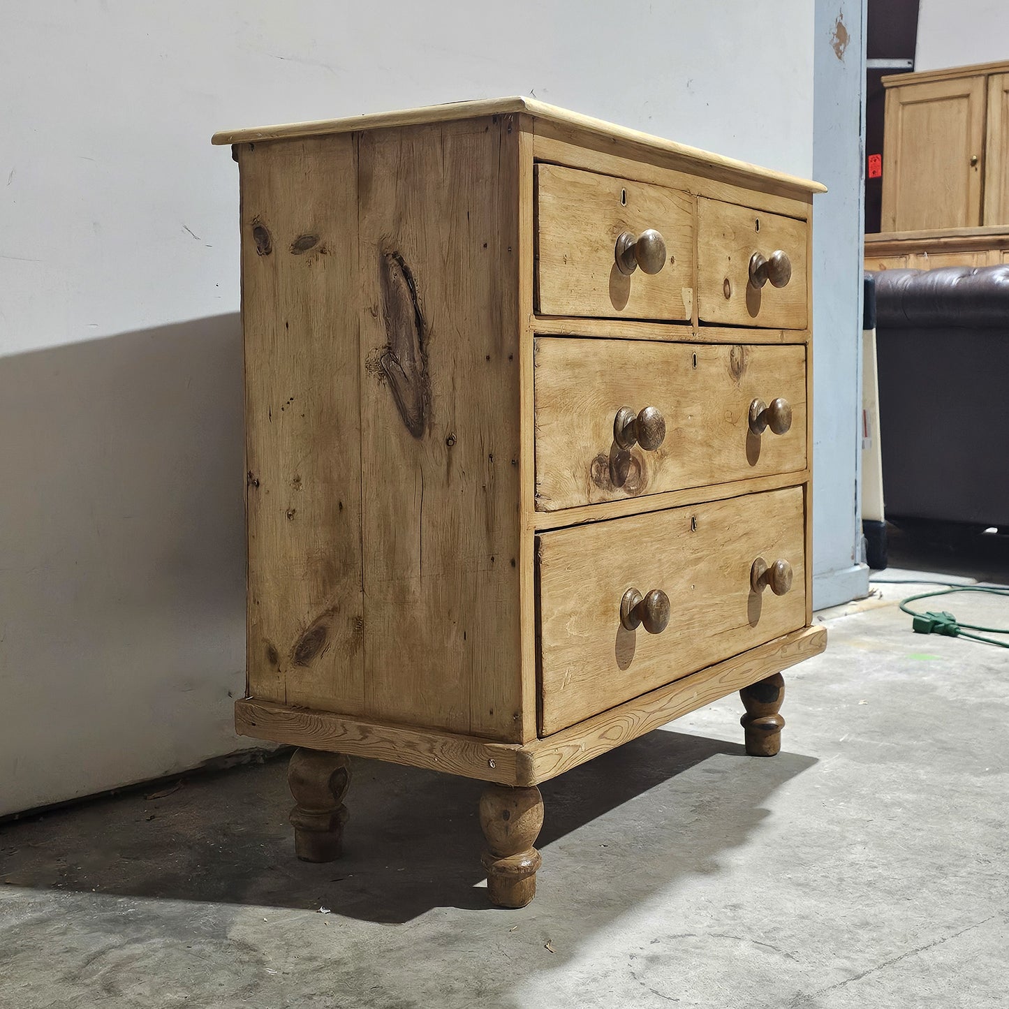 Antique English Pine Petite Dresser or Nightstand - Circa 1870
