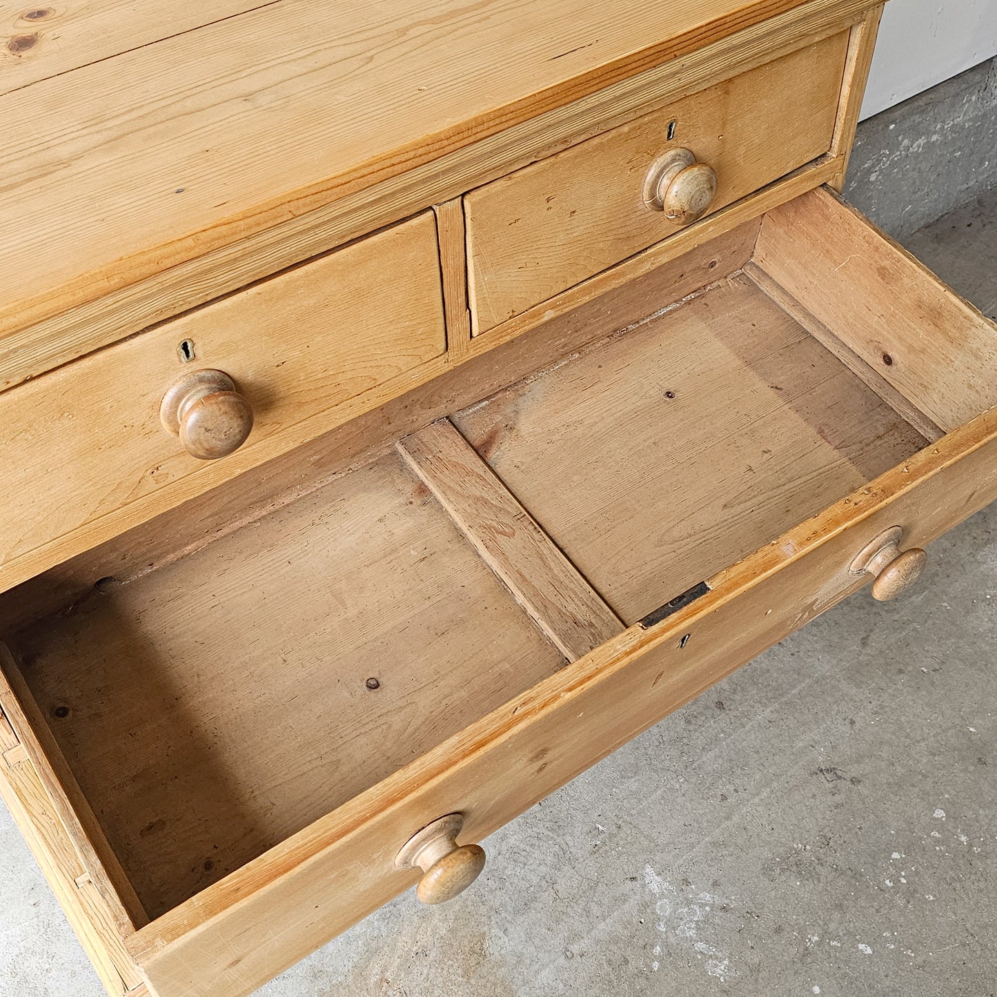 Antique English Pine Dresser - Circa 1870
