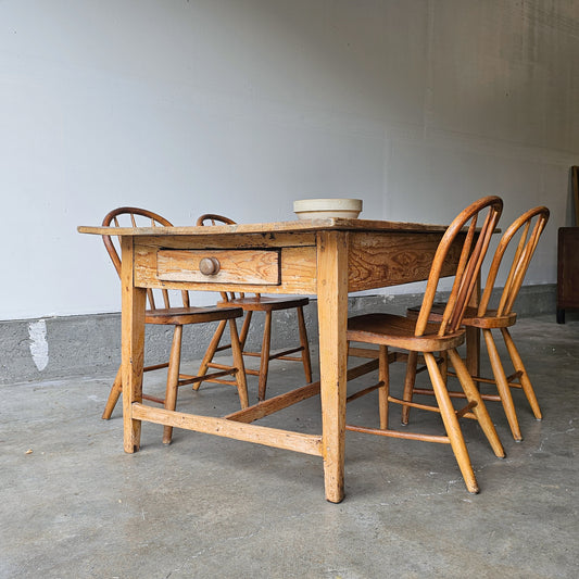 Small Antique English Pine Table