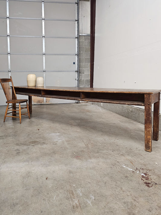 Antique Early 1900s Library Table