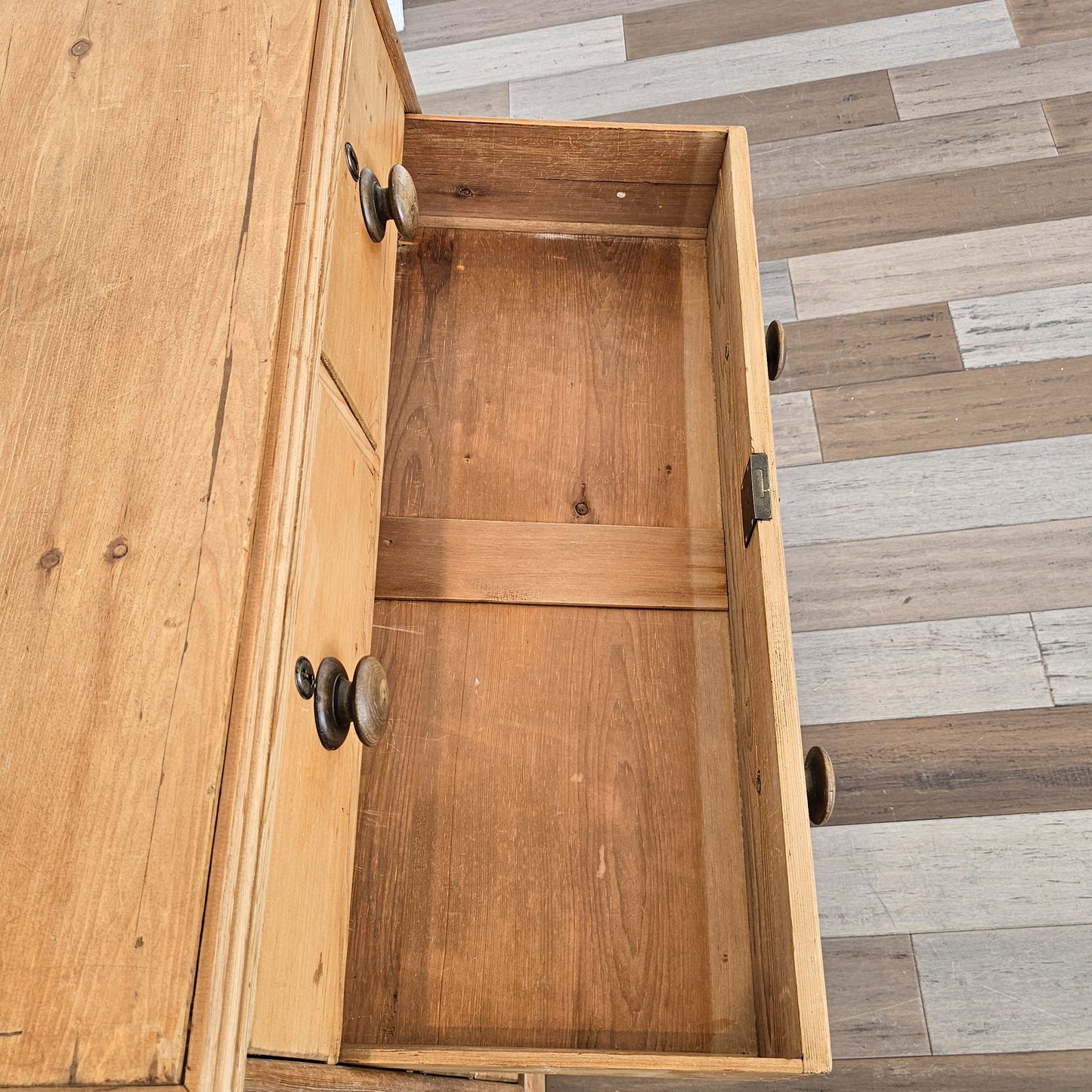 Antique English Pine Chest of Drawers (Dresser) - Circa 1880
