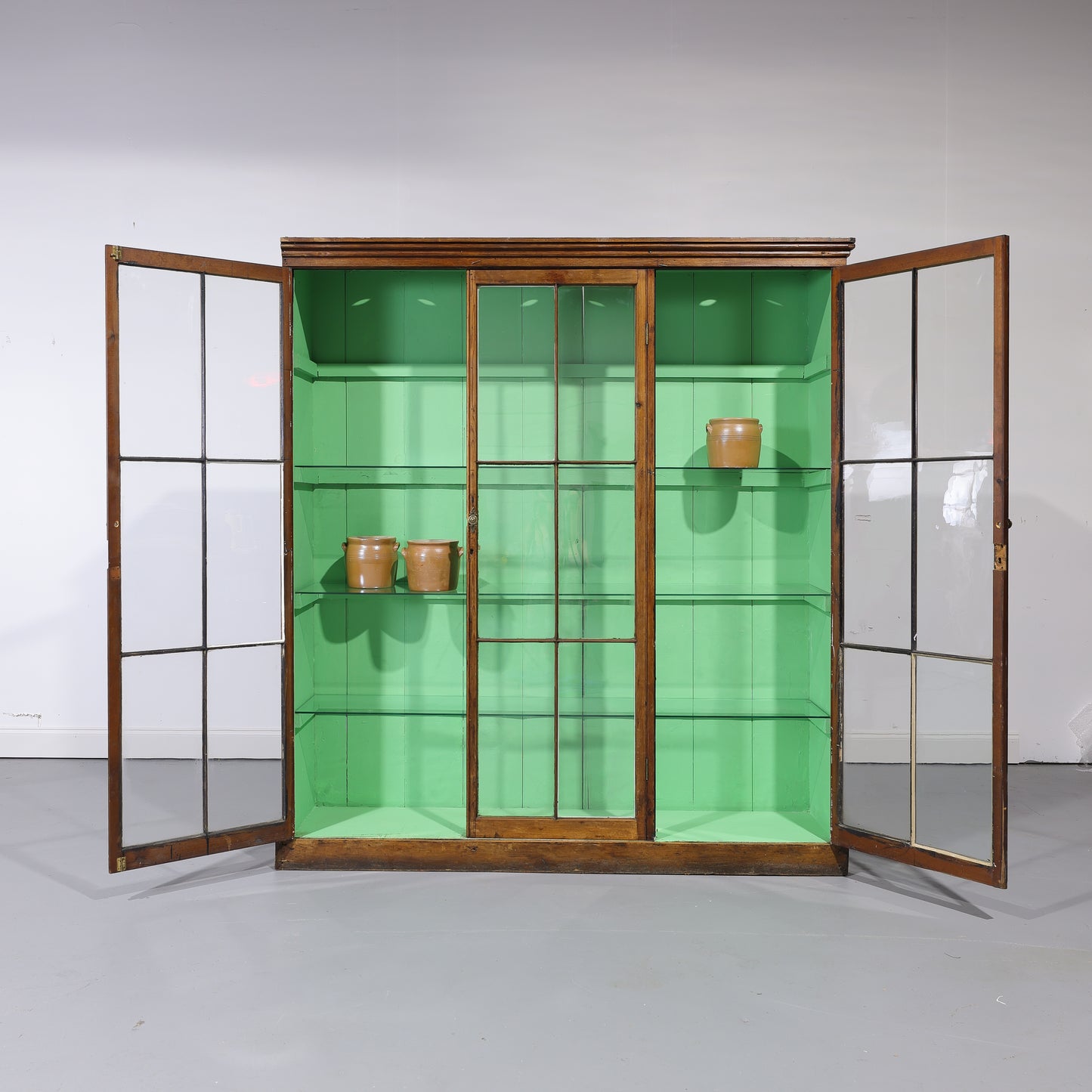 Matching Pair of Antique Glazed Display Cabinets | Circa 1860