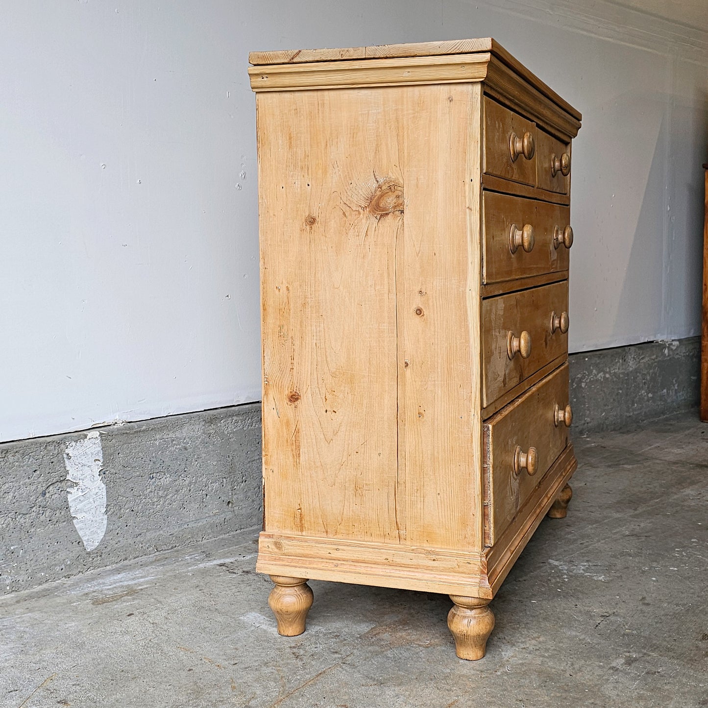 Antique English Pine Dresser - Circa 1870