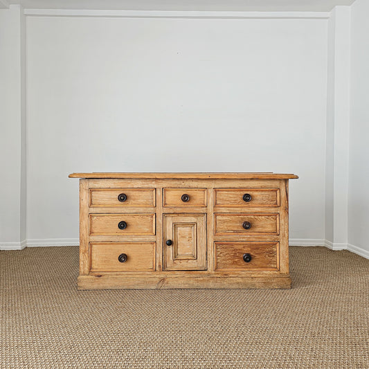 Antique English Pine Sideboard | Circa 1880