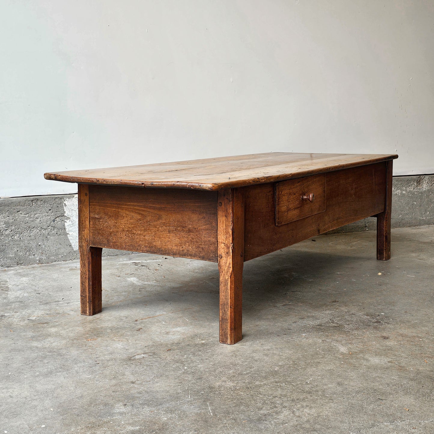 Antique French Chestnut Coffee Table - Circa 1890