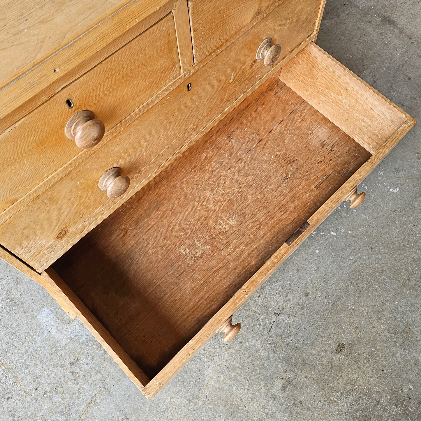 Petite Antique Pine Chest of Drawer/Nightstand - Circa 1860