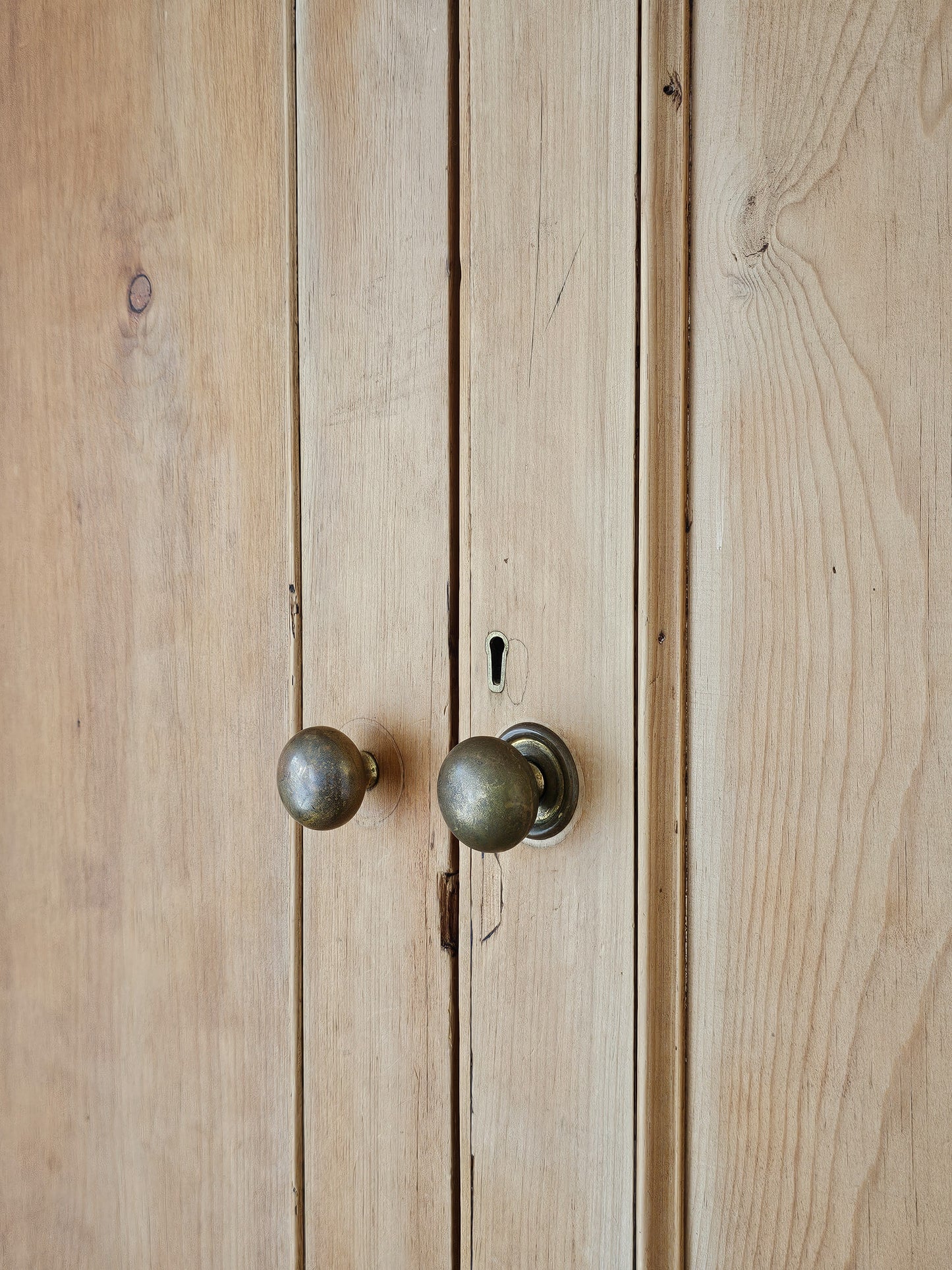 Antique English Pine Linen Press / Housekeeper’s Cupboard