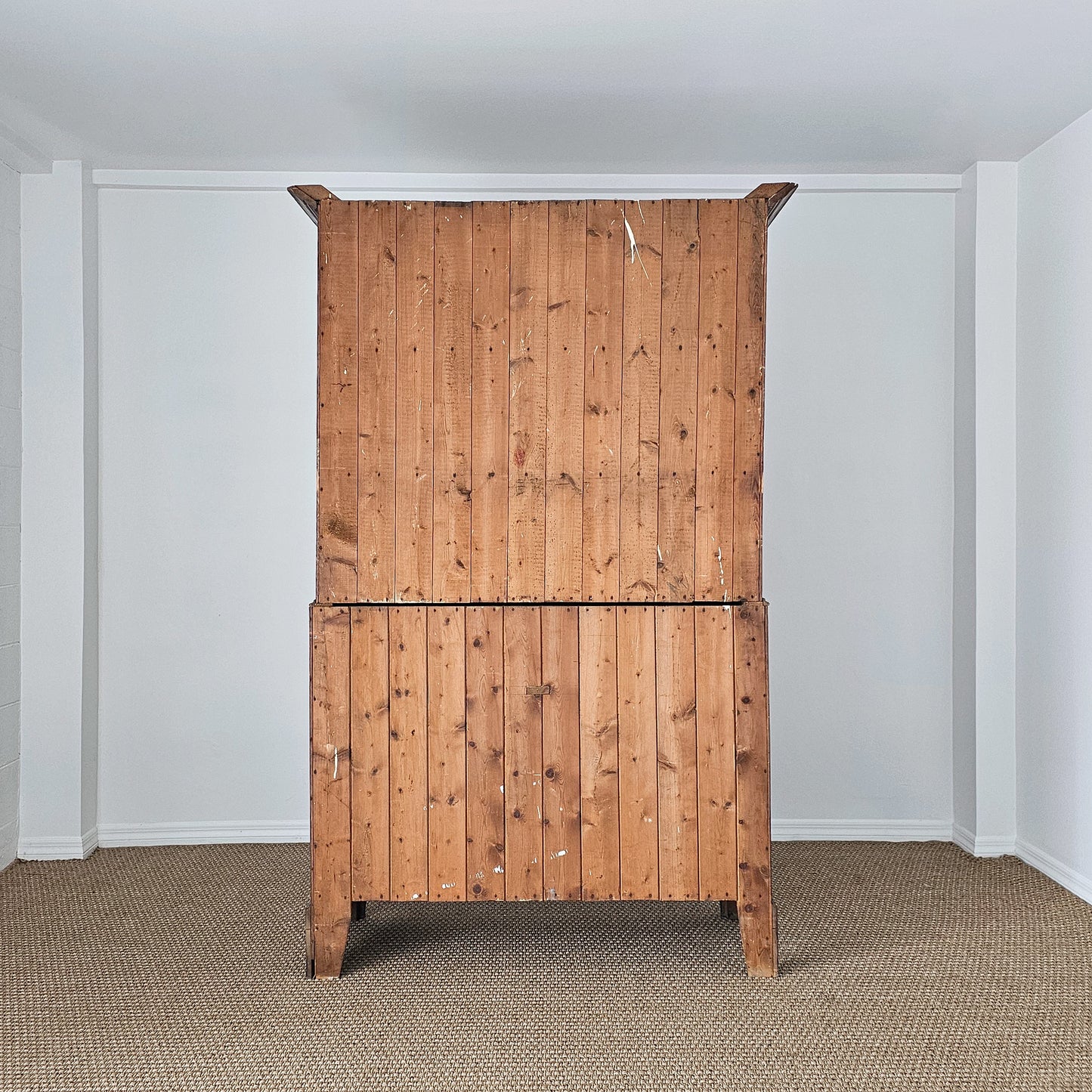 Antique English Oak Linen Press Cabinet | Circa 1860