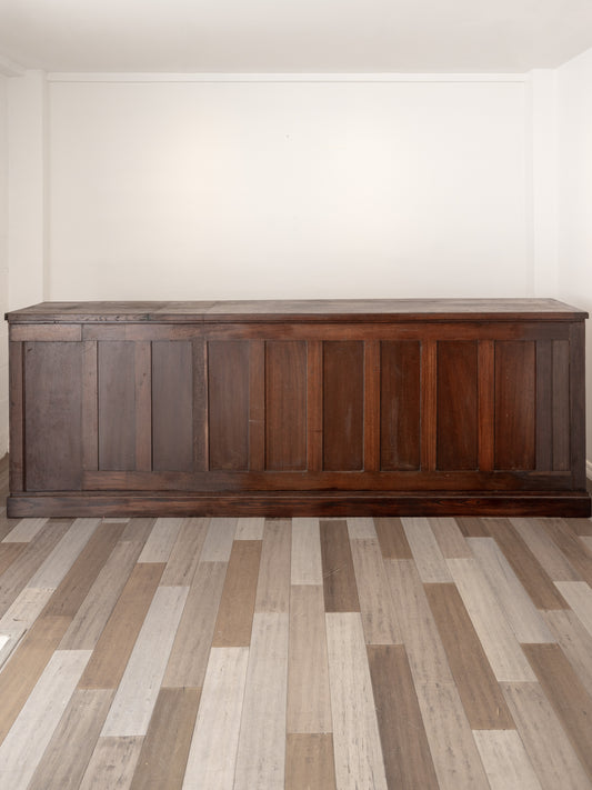 Large Antique Oak Shop Counter Cabinet - Circa Early 20th Century