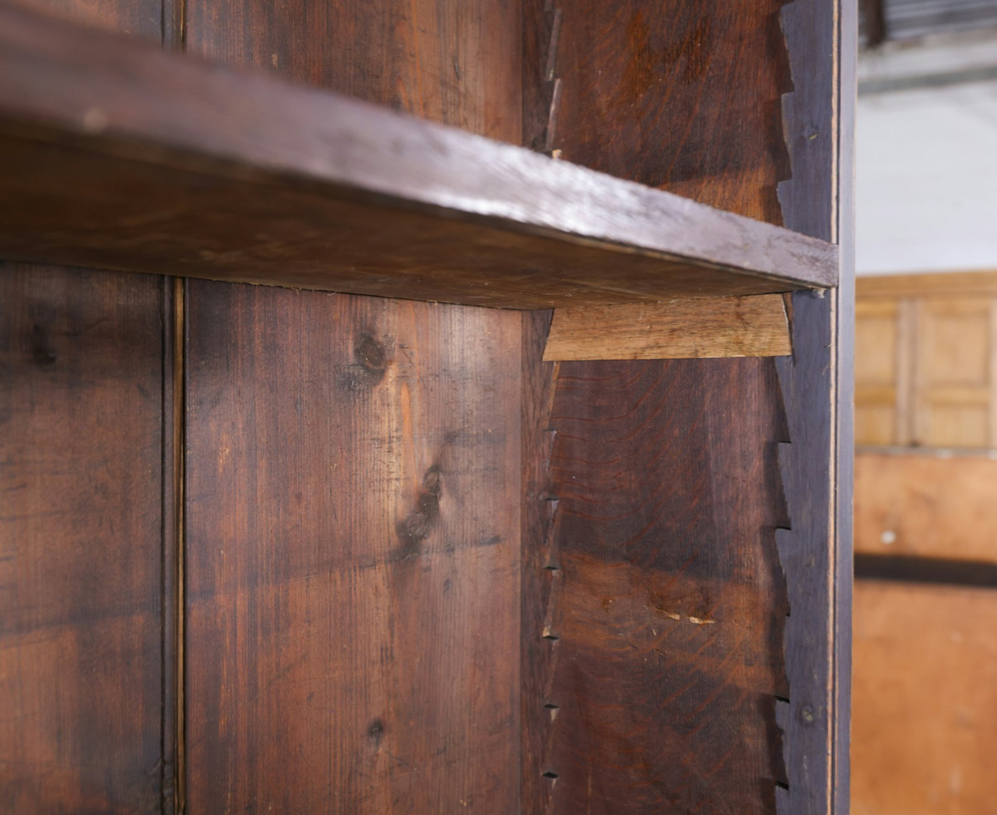 Antique English Painted Bookcase - Circa 1880