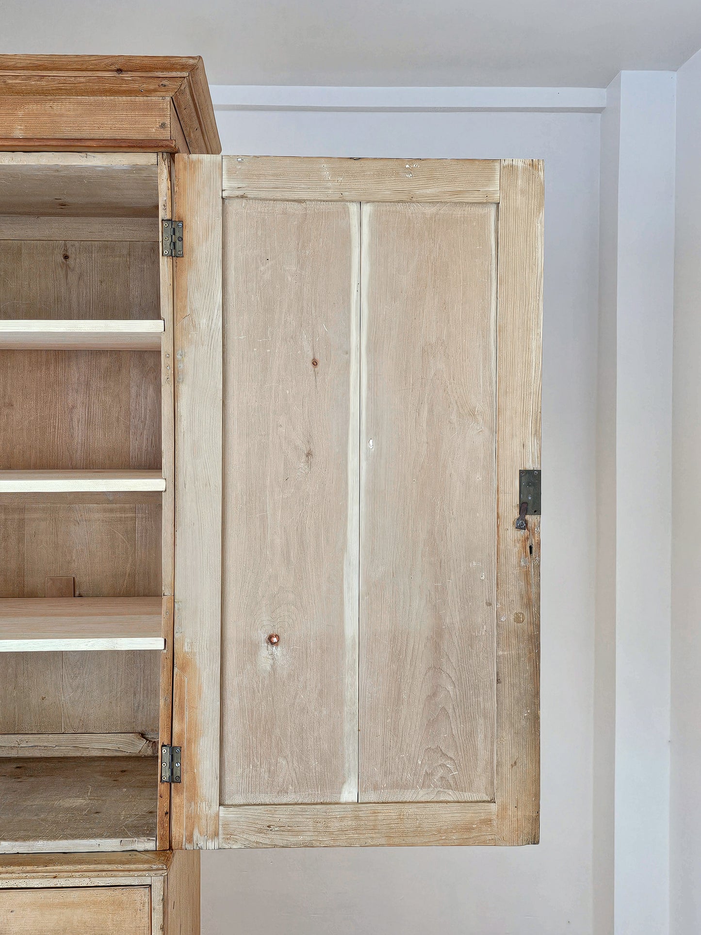 Antique English Pine Linen Press / Housekeeper’s Cupboard