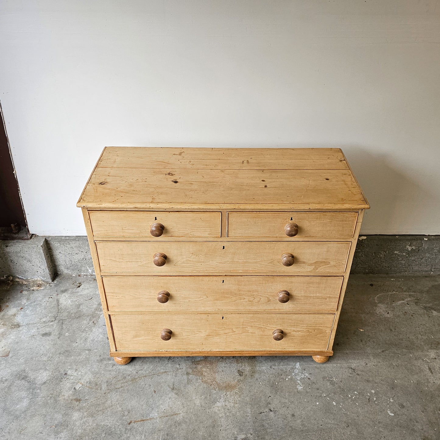 Antique English Pine Dresser - Circa 1870