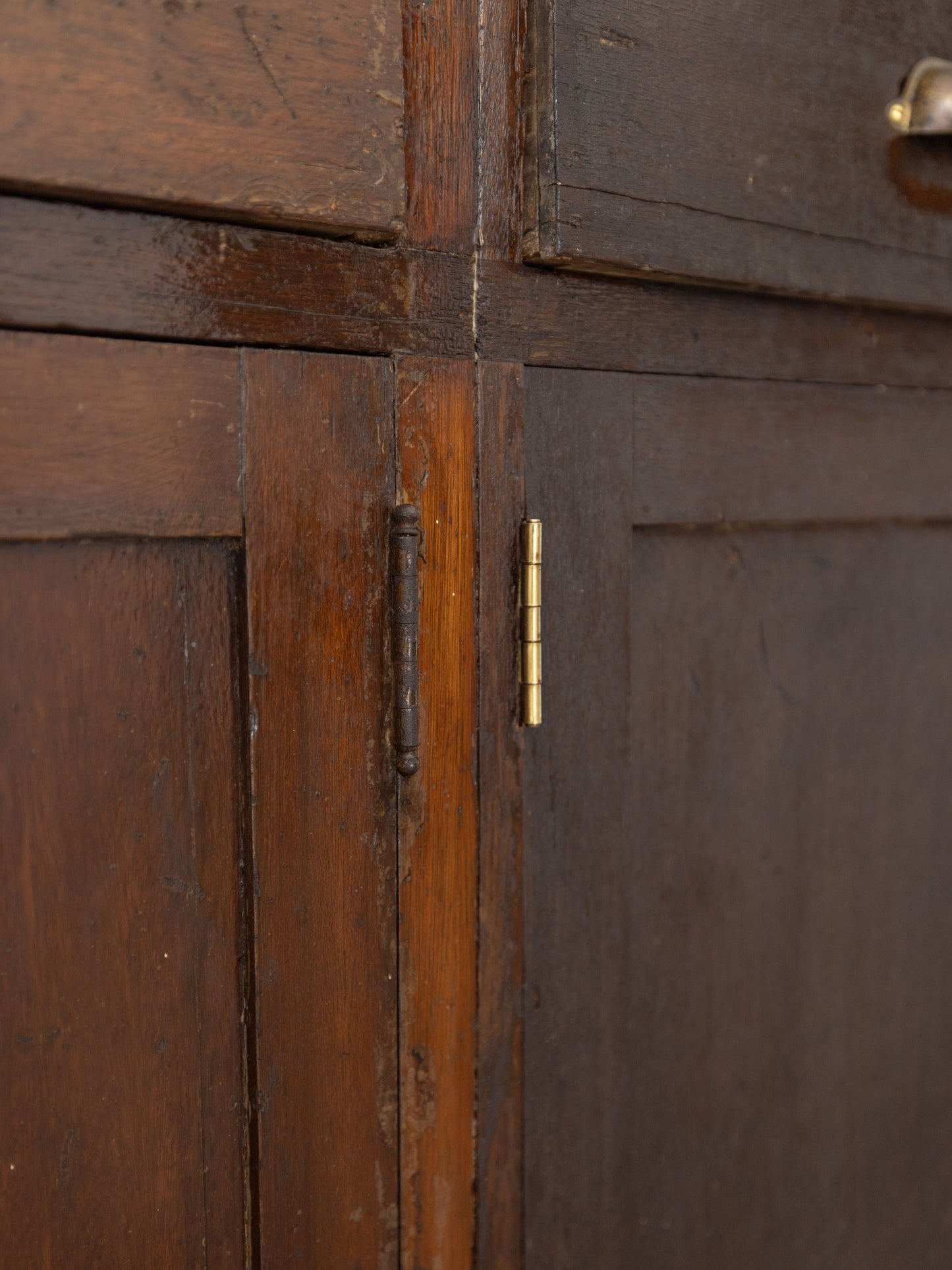 Large Antique Oak Shop Counter Cabinet - Circa Early 20th Century