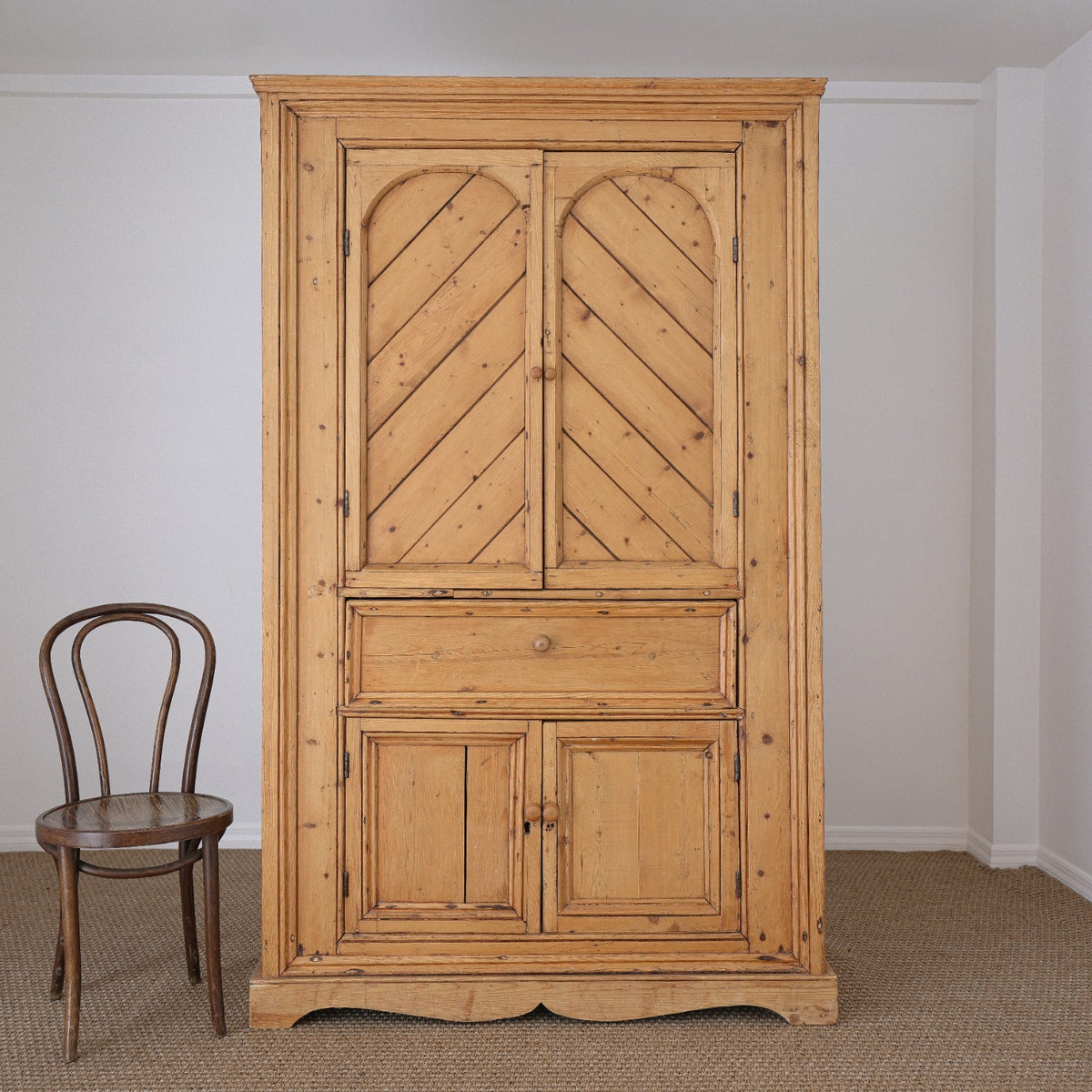 Antique English Pine Cupboard | c. Late 19th century